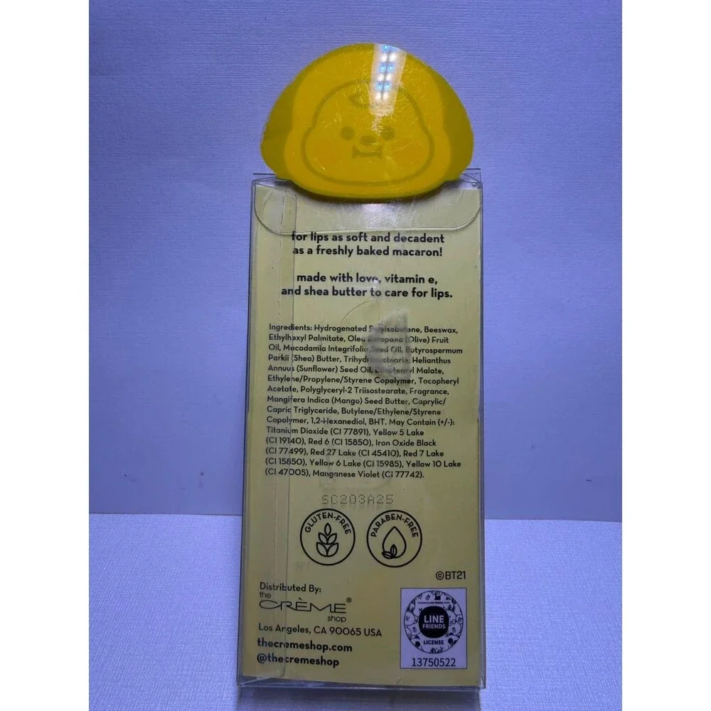 BT21 x The Crème Shop CHIMMY Macaron Lip Balm – Banana Milk – Limited Edition